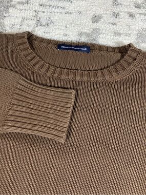 Brown Brandy Melville Preppy Sweater - Made in Italy